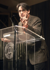 02/22/06 - Humorist, Movie Critic, and Social Commentator Eric Metaxas spoke at the Mars Hill Forum chapel. - Stephanny Rodriguez