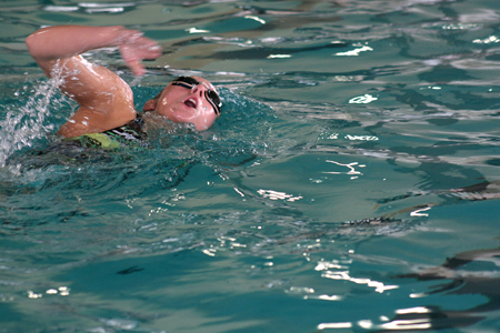 Swimmers enjoy the Acquatic Center.