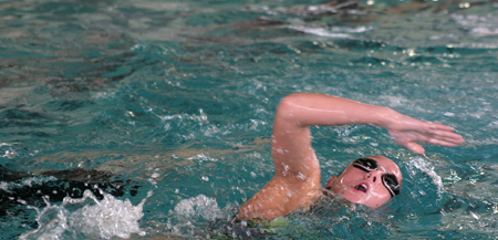 Swimmers enjoy the Acquatic Center.