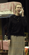 Katie Mathis practices her role in <em>Spitfire Grill</em>. - Photo by Stephanny Rodriguez