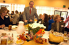 10/18/05 - President David S. Dockery visits with members Ann Singleton and Vicki Lake at the Union Auxiliary Fall Luncheon.