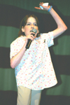 10/11/02 - Senior Tara Stover performs <i>Reality Check</i> during intermission of the SAC Variety Show.