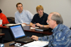 Don Christensen leads a business class on the Germantown campus. - Photo by Morris Abernathy
