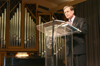 04/12/06 - L. Joseph Rosas, pastor of Crievewood Baptist Church
in Nashville, spoke in chapel on <em>Pretty Words or Serious Business</em> from John 13:34-35. 
 - Stephanie Schroeder