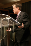 04/12/06 - L. Joseph Rosas, pastor of Crievewood Baptist Church
in Nashville, spoke in chapel on <em>Pretty Words or Serious Business</em> from John 13:34-35.  - Stephanie Schroeder