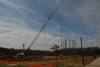 The Union community enjoyed watching the beginning stages of the steel structure for Roy L. White Hall dring late March and early April of 2006. - Photo by Morris Abernathy