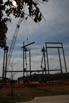 The Union community enjoyed watching the beginning stages of the steel structure for Roy L. White Hall dring late March and early April of 2006. - Photo by Morris Abernathy