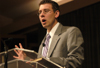 04/26/06 - Chad P. Wilson, financial consultant with Investment Professionals spoke on <em>Can I be a Christian and thrive in the workplace at the same time? - Practical advice on being ministers in the workplace</em> during a recent chapel service. - Heather Phillips