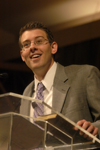 04/26/06 - Union Alum Chad P. Wilson, financial consultant with Investment Professionals spoke on <em>Can I be a Christian and thrive in the workplace at the same time? - Practical advice on being ministers in the workplace</em> during a recent chapel service. - Heather Phillips