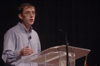 05/3/06 - Andy Pettigrew, director of student ministries, spoke on why faith works during a recent chapel service. - Kyle Kurlick