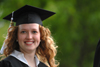 5/20/06 - Rachel Irene Melton of Collinsville, Ill. smiles after completing a bachelor of arts degree in intercultural studies. - Morris Abernathy