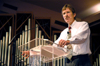 09/16/05 - Mark Pierce, a missionary doctor with the IMB, spoke in chapel during GO Week.  - Brad Moore