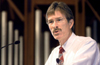09/16/05 - Mark Pierce, a missionary doctor with the IMB, spoke in chapel during GO Week. - Brad Moore