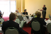 04/5/06 - President Dockery announces to lead sponsors and the press the identity of the next scholarship banquet speaker - Winston S. Churchill.