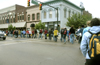 Union students participate in the Global Night Commute in downtown Jackson.  It was a demonstration to raise awareness about the invisible children in Uganda.  - Photo by Stephanny Rodriguez