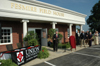 President David S. Dockery speaks at the Fesmire Field House dedication Aug. 5. - Photo by Jim Veneman