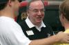 08/26/06 - President David Dockery shares with a student on how he is “moving into a tradition” as he joins this campus.