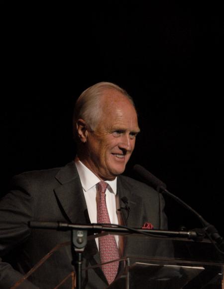 Winston S. Churchill shared memories of his grandfather and namesake and gave his opinions on the state of Europe, U.K. and U.S.A. political relations at the Tenth Annual Scholarship Banquet.