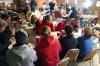 Students continue to wake up with breakfast before Saturday's events began at the art retreat. - Photo by Stephanie Schroeder
