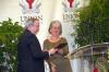 11/3/06 - National Alumni Association Director Judy Fletcher presents President Dockery with the Honorary Alumnus Award during the Alumni Awards Dinner at Homecoming. Dockery has been president of Union for the past decade, during which time Union has seen unprecedented growth in enrollment, in the number of donors to the university and in new academic programs and facilities.