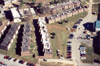 Watters Residence Complex from the air at 3 p.m. on the tornado damage clean-up day. - Photo by Wayne Holmes