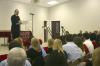 12/16/06 - President Dockery greets the graduating nursing students during their annual pinning ceremony.