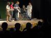 New students compete for prizes during the SAC game show hosted by Kieler Henry and Bekah Bothwell. - Photo by Matthew Diggs
