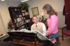 David Dennis, professor of music, works with Ellen Carrington during a private lesson. - Photo by Morris Abernathy