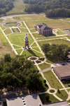 Aerial shot of the Great Lawn from the east - Photo by Jim Veneman