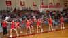 03/1/07 - The cheerleading team leads a cheer during the Union quarterfinal win in the TranSouth Conference Tournament.