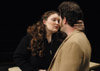 <i>Student Directed One Acts:</i> Union graduate Jeremy Young & student Lindsey Garner perform in <i>Class of '77</i>, a Jason Milligan play directed by Laura Frost. - Photo by Jim Veneman