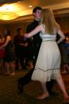 Freshman Ben Peacock dances with Freshman Elizabeth Wood during SAC's Swing Dance held in the Andrew Jackson Ballroom of the Double Tree Hotel. - Photo by Stephanie Schroeder