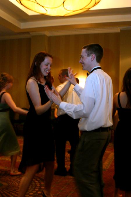 Julie Mitchell and Ryan Cali cut a rug during the Swing Dance put on by SAC at the Andrew Jackson Ballroom of the Double Tree Hotel.