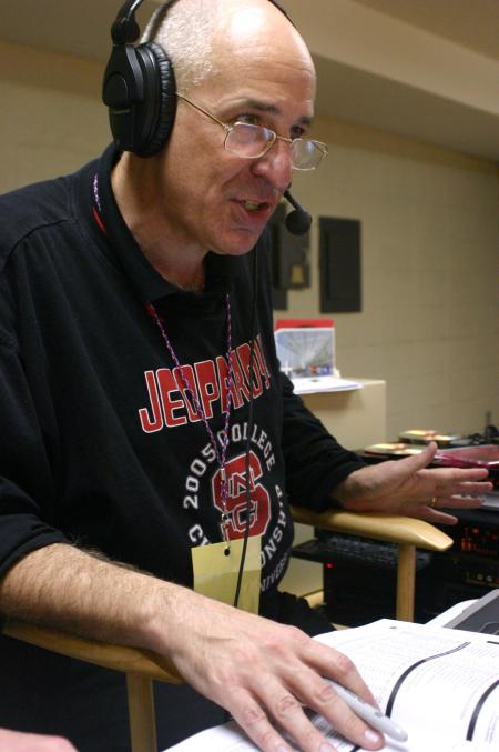 Steve Beverly celebrated his 200 game as host and announcer during the 2007 NAIA tournament.