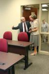05/11/07 - Following a formal dedication ceremony for the building, Union University Biology Professor James Huggins describes the advantages of White Hall for first-time visitors and shows off the new Edward P. Hammons Center for Scientific Studies.