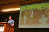 Bob Sparks talks about his GO Trip to Providence during chapel. - Photo by Stephanie Schroeder