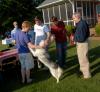 05/17/07 - President Dockery's dog Sadie welcomes graduates to the Dockery household for Happy Trails.
