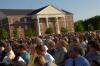 About 5000 gathered to watch nearly 400 students receive degrees at Union's 182nd annual spring graduation. Newly completed White Hall was dedicated just eight days prior to the graduation ceremony. - Photo by Morris Abernathy