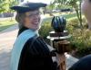 Faculty Member of the Year Dottie Myatt carries the mace in front of the faculty processional preceding spring 2007 graduation. - Photo by Stephanie Schroeder