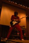 Evan Holder plays the theme from Power Rangers in the opener for the 2007 SAC Variety Show. - Photo by Beth Spain
