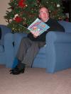 12/7/06 - President Dockery read the Christmas story to students in the McAfee Commons.