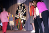 08/26/01 - Freshman Kevin Morse spins the wheel at the SAC sponsored <i>Right is the Price</i> hosted by Mark (VanderHaar) Marker.
