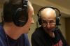 Senior David Roach and Broadcasting Professor Steve Beverly call a Union basketball game. - Photo by Stephanie Schroeder