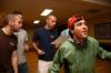 The men of Lambda Chi Alpha practice for the Variety Show. - Photo by Beth Spain