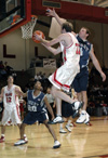 01/16/03 - Matt Noah (22) - senior guard from Florence, Ala. & Michael Katrosh (12) - senior guard from Bolivar Missouri