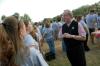 08/27/07 - President Dockery welcomes new students at the annual ice cream social held in his backyard.