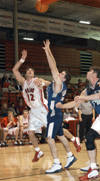 01/16/03 - Michael Katrosh (12) - senior guard from Bolivar, Missouri