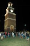 Students catch up with all their friends during the Howdy Party held on the Great Lawn.   - Photo by Matthew Diggs