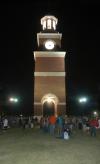 Students catch up with all their friends during the Howdy Party held on the Great Lawn.  - Photo by Matthew Diggs