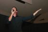 Dave Darty belts out a number during the talent portion of Mr. Campus, an event sponsored by PRSSA. - Photo by Stephanie Schroeder